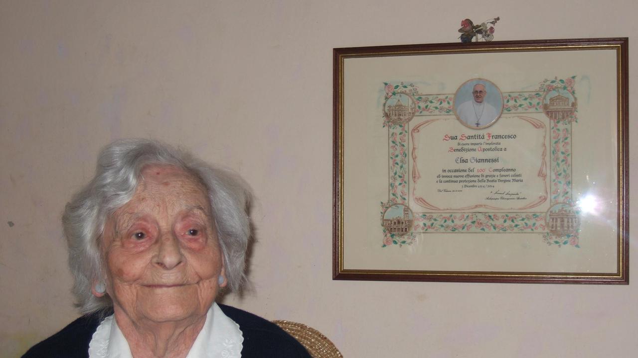 La centenaria Elsa Giannessi