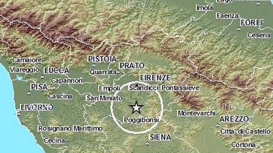 Lieve scossa di terremoto nel Chianti