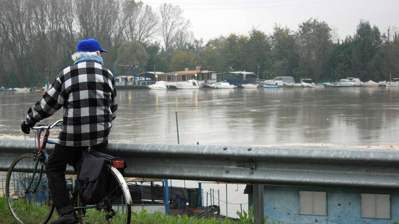 La piena "tranquilla" del Po