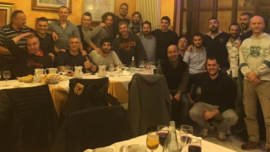 Aspiranti allenatori a fine corso L’altra sera la cena degli auguri