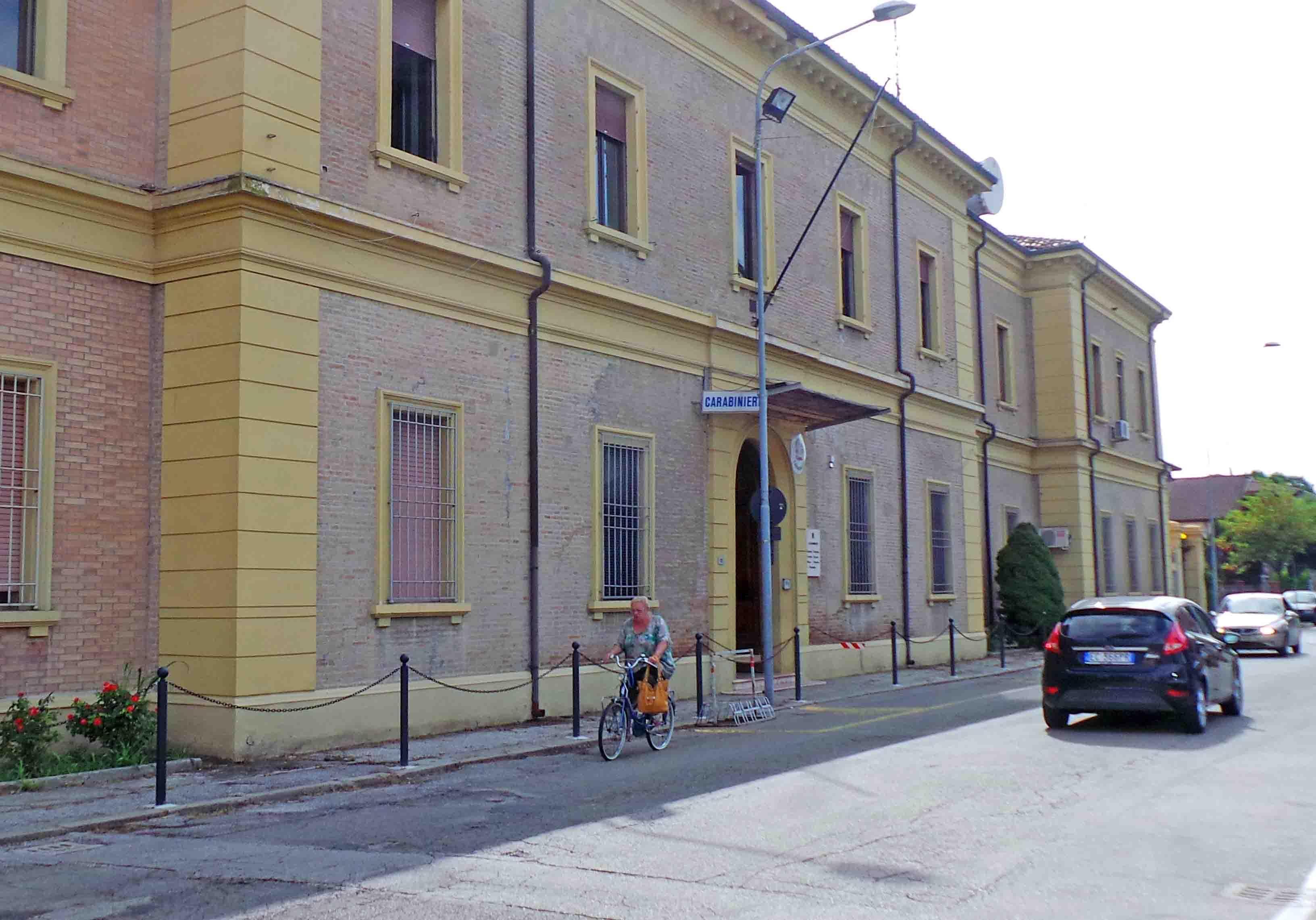 Il comando dei carabinieri di Portomaggiore