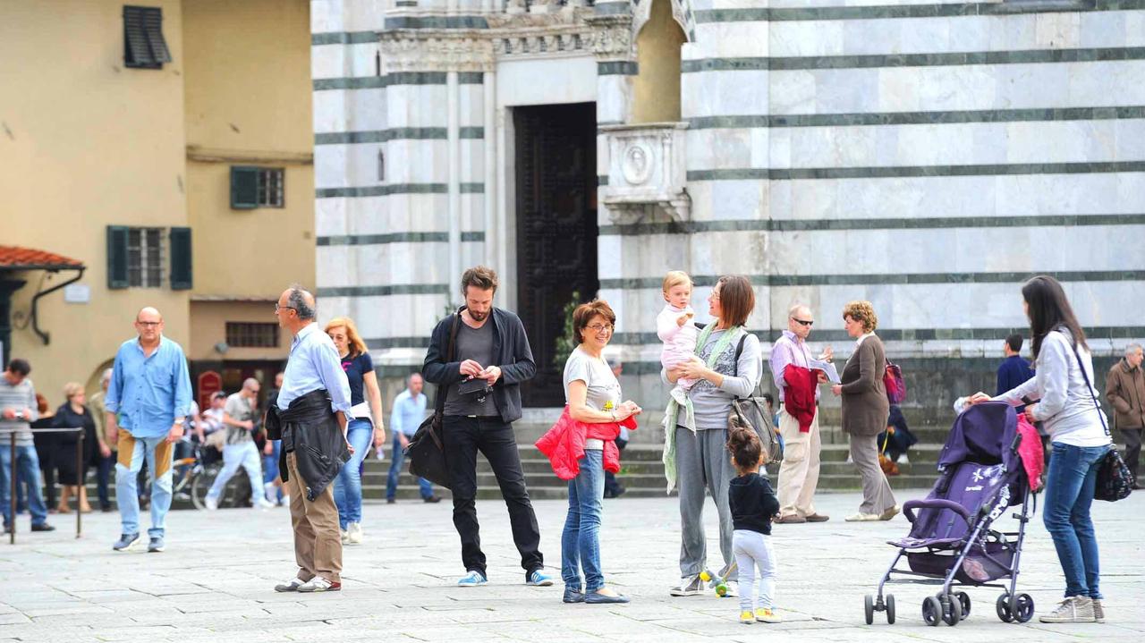 Turisti a Pistoia