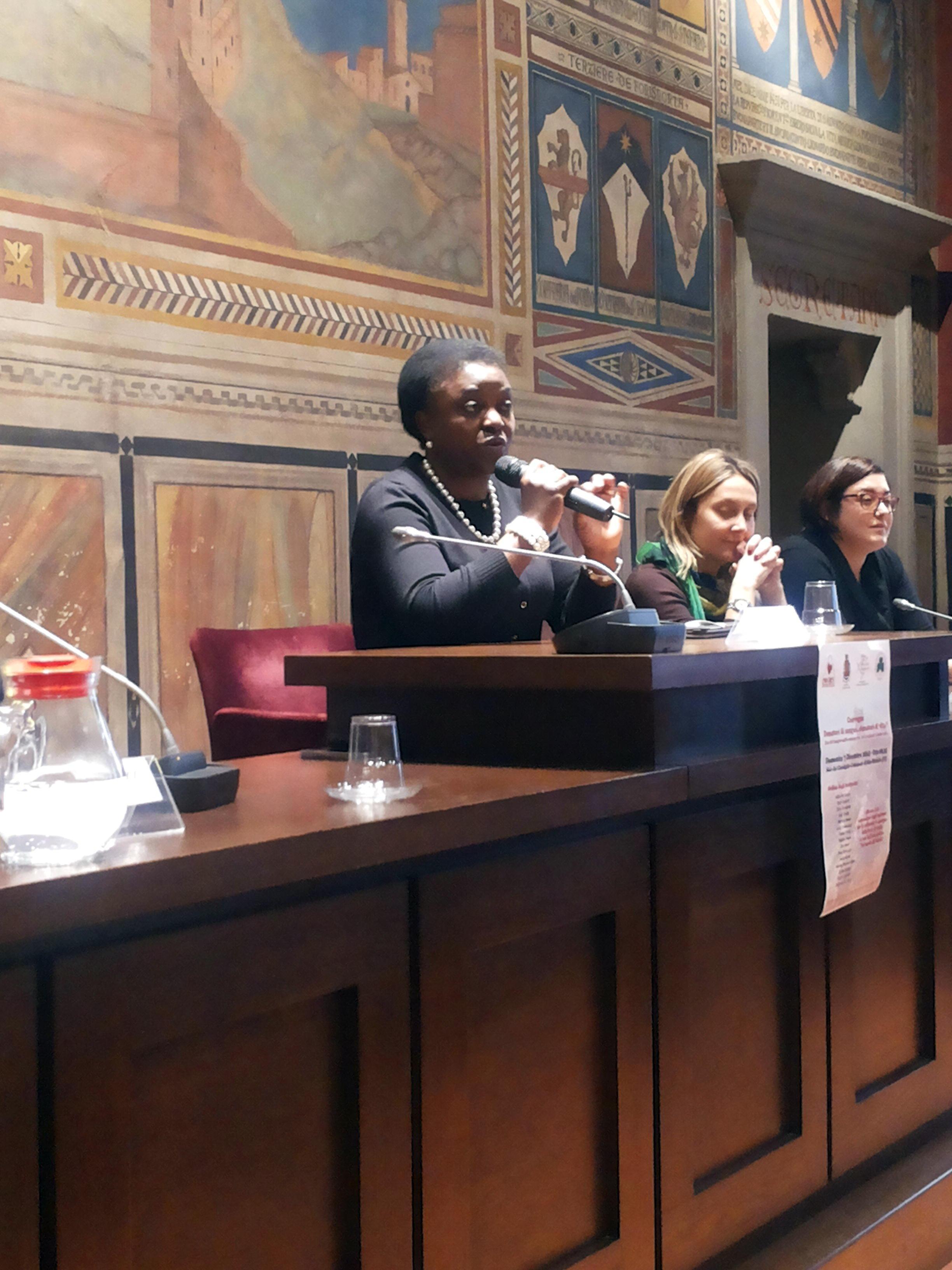 Cécile Kyenge alla Mostra mercato del tartufo a San Miniato
