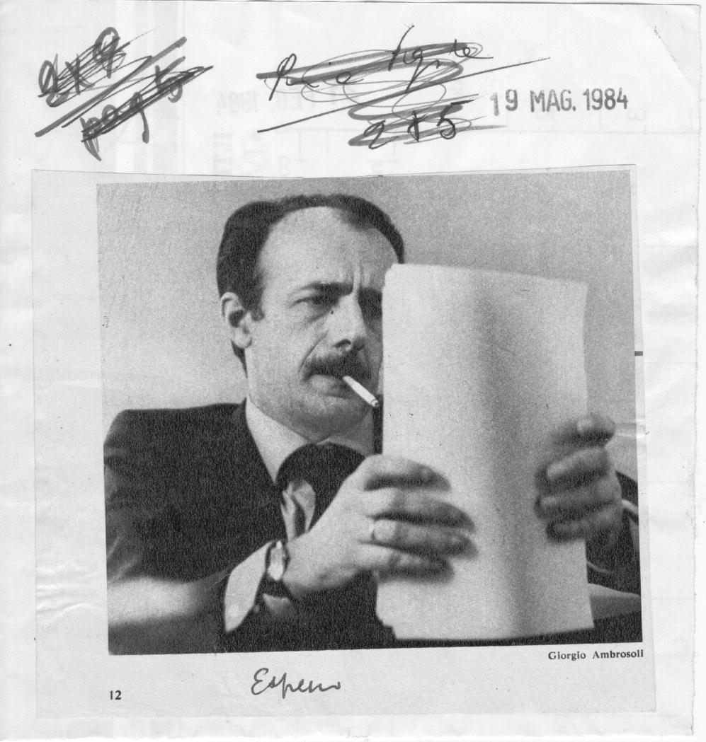 "Pistoia ha detto no ad una strada dedicata a Giorgio Ambrosoli"