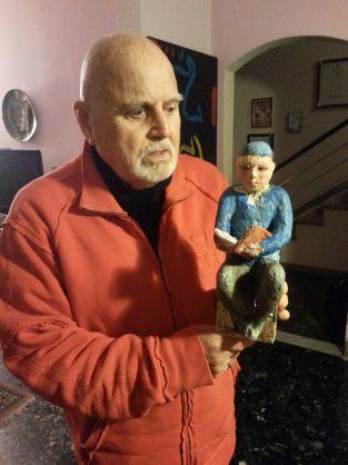 L'artista Guglielmo Malato col Narnalino