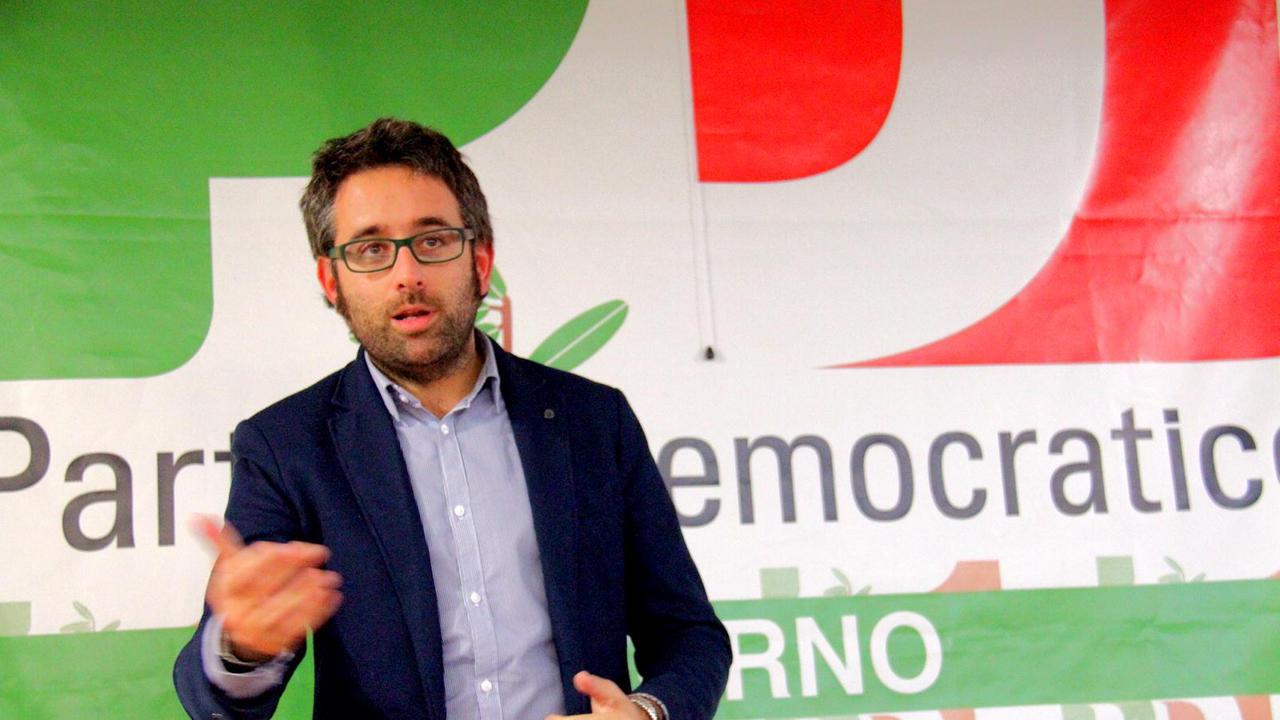 Il sindaco di Collesalvetti e segretario territoriale del Pd di Livorno, Lorenzo Bacci (Marzi Pentafoto)