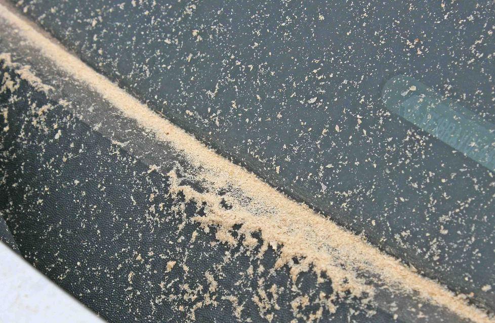 Polvere giallastra sul quartiere 