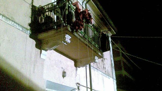 L'appartamento andato a fuoco