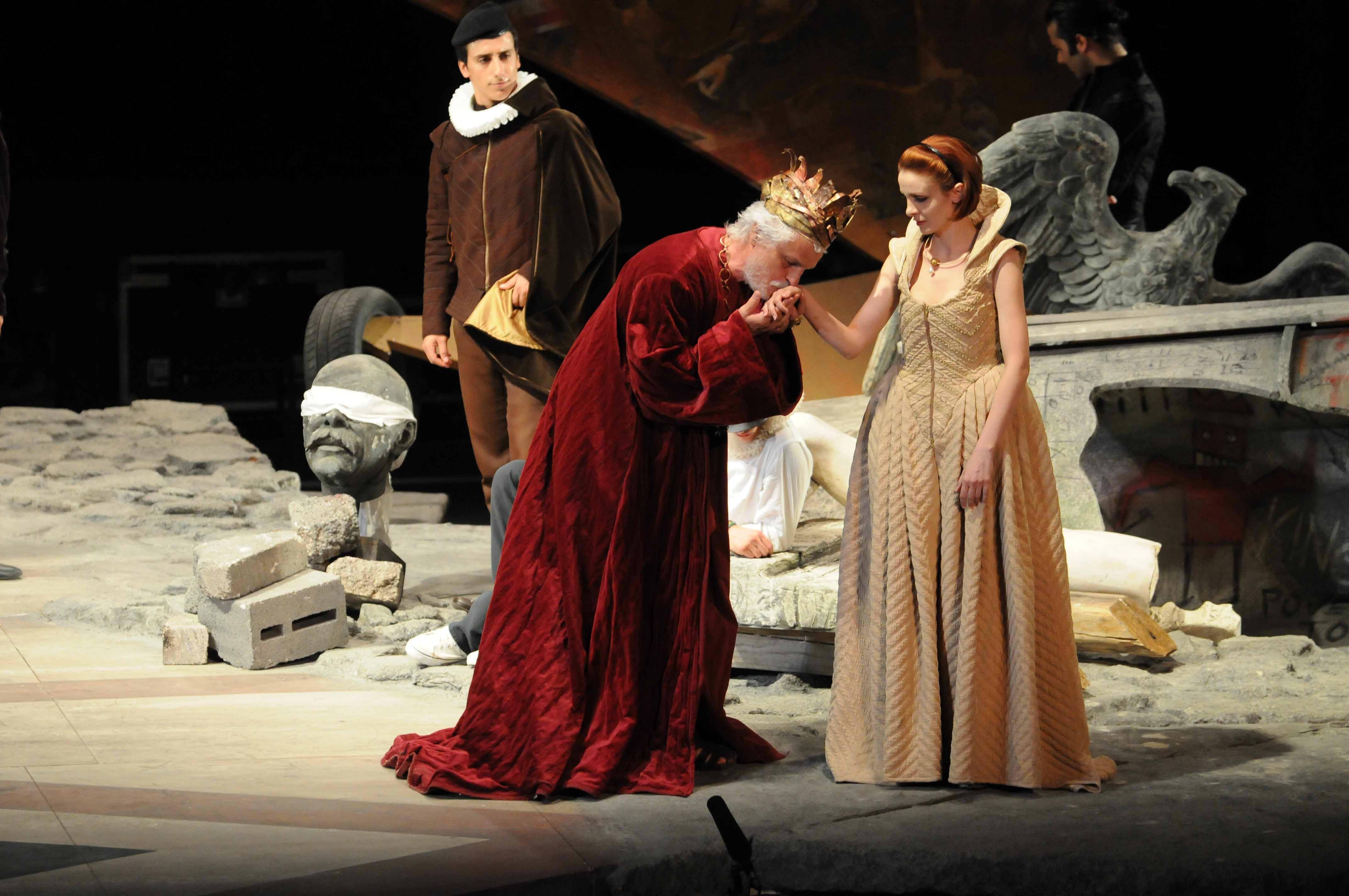 Una scena del Re Lear di Michele Placido al Metropolitan