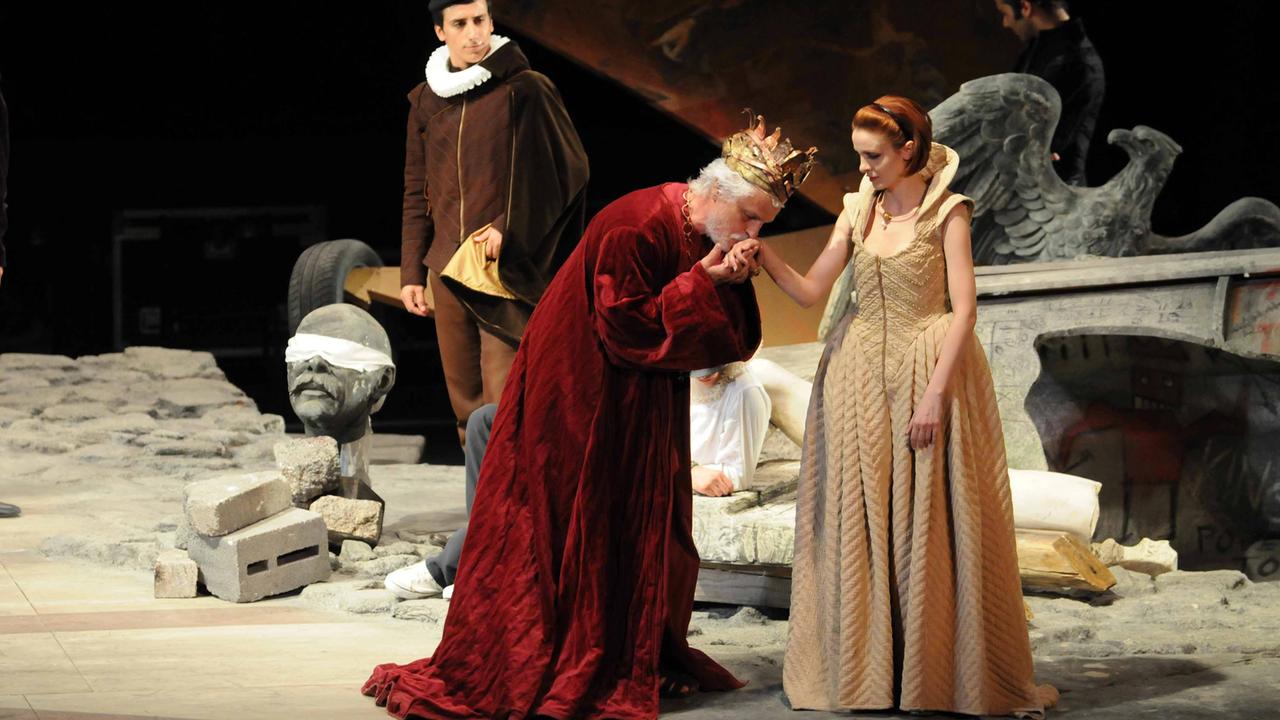 Una scena del Re Lear di Michele Placido al Metropolitan