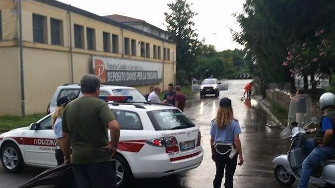 Via Caduti nei Lager chiusa per allagamento nello scorso mese di agosto