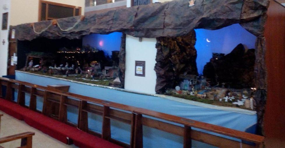 Nella chiesa un presepe da non perdere 