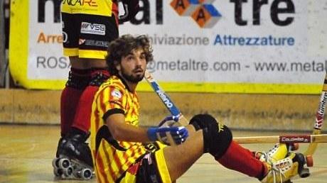 Alvaro Gimenez, ex Forte dei Marmi, autore di una doppietta nel derby col Valdagno