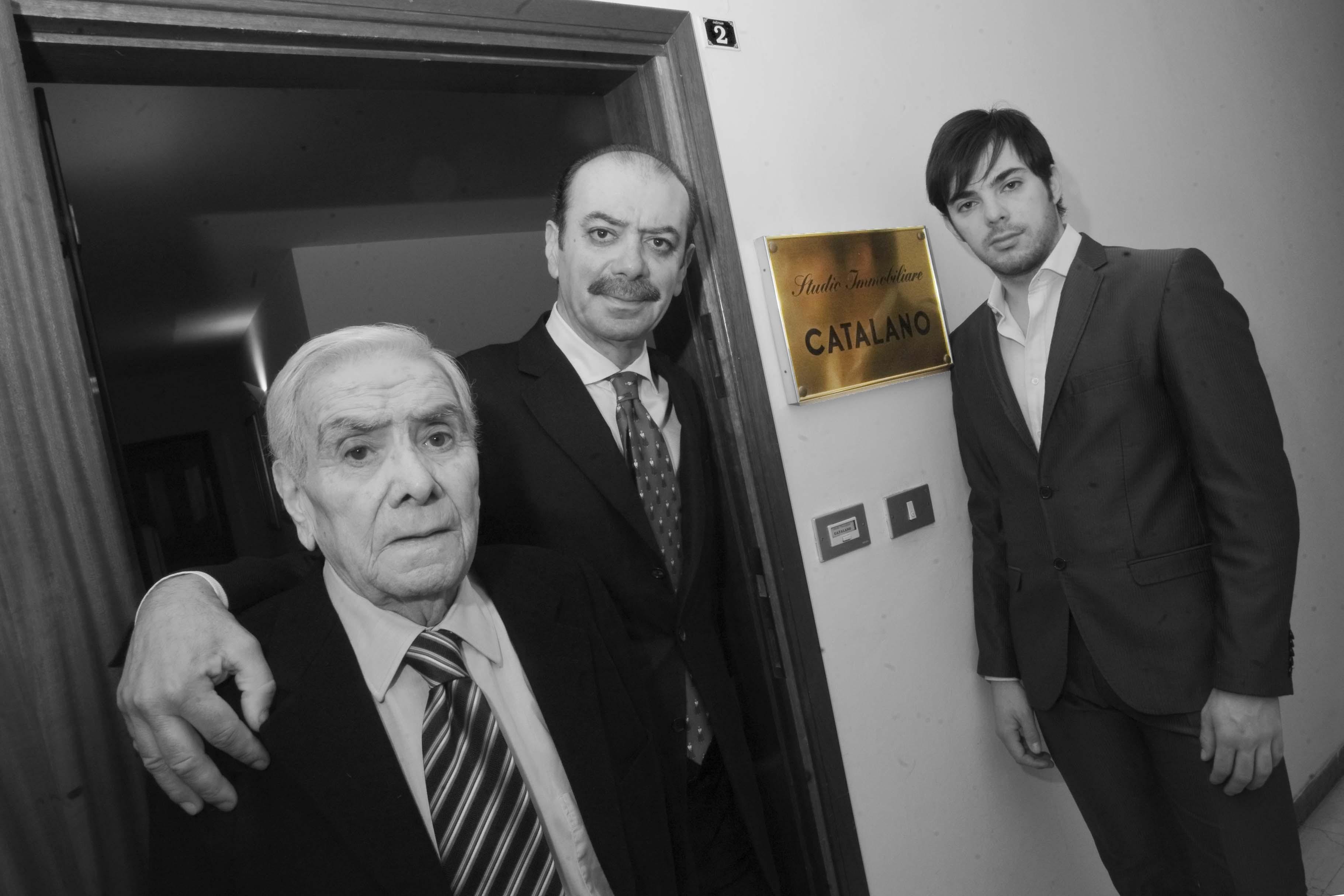Le tre generazioni dei Catalano: nonno, figlio e nipote