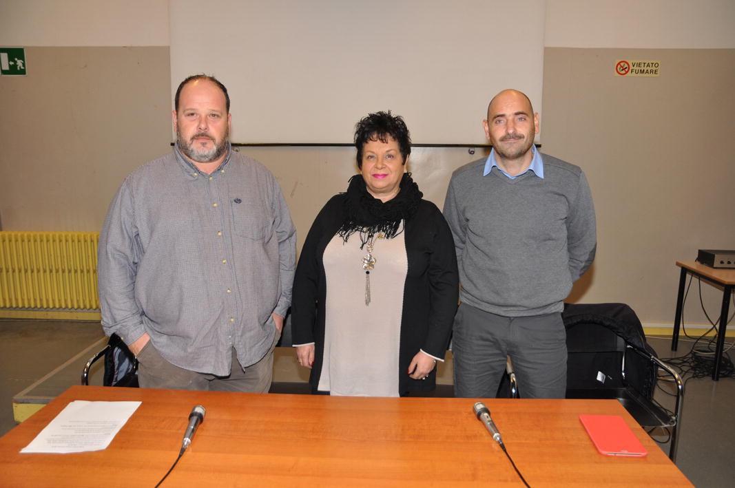 Alessandro Regoli con Susanna Pecchia e Marco Simoncini, i tre candidati