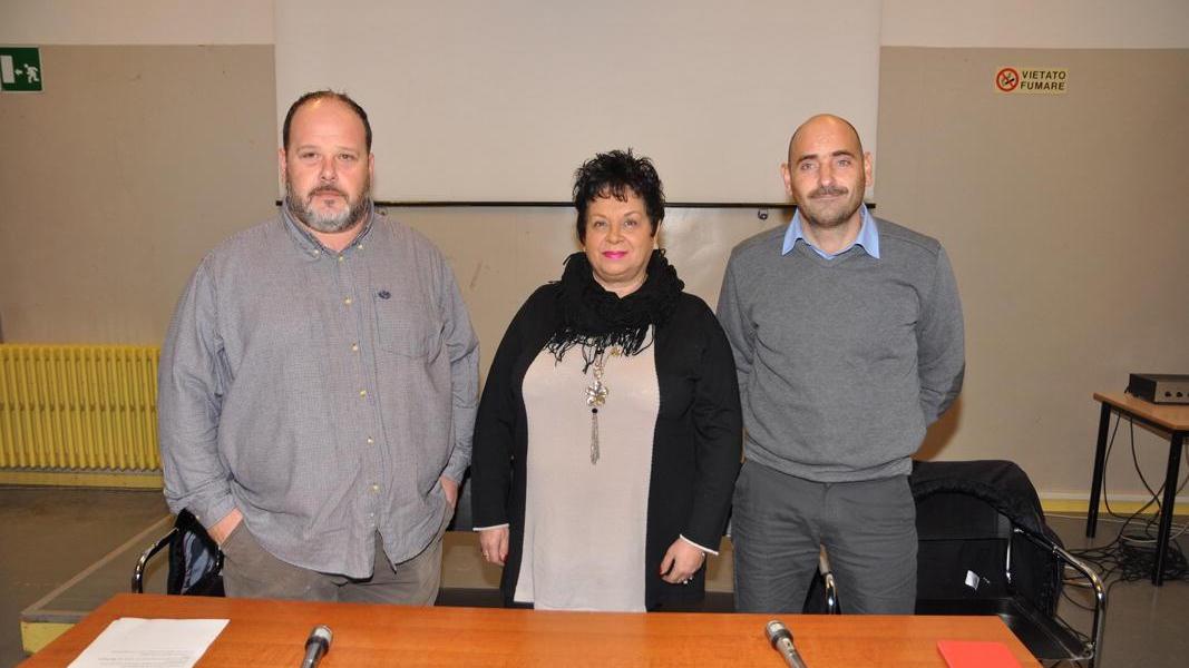 Alessandro Regoli con Susanna Pecchia e Marco Simoncini, i tre candidati