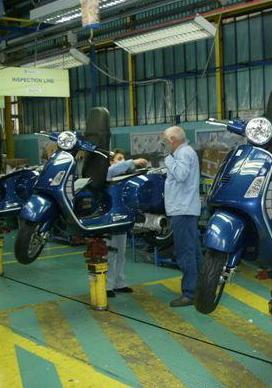 Un nuovo impianto di verniciatura per la Piaggio in città 