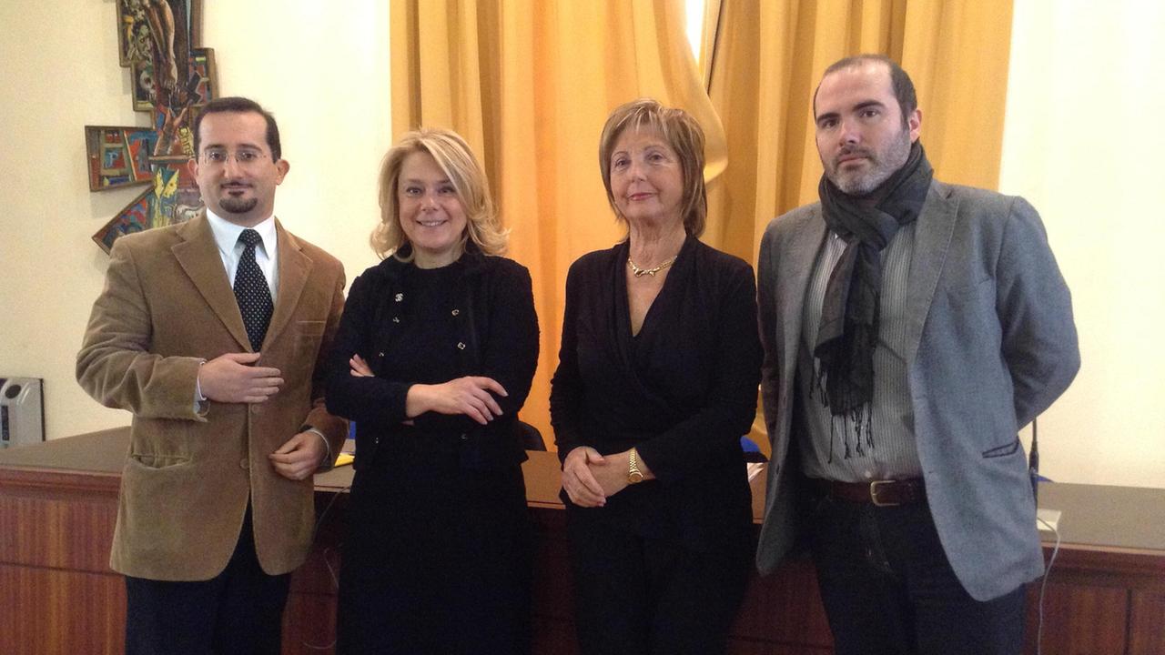 Da sinistra Daniele Zotti, Silvia Melani, Mariagrazia Messerini e Marco Gemelli