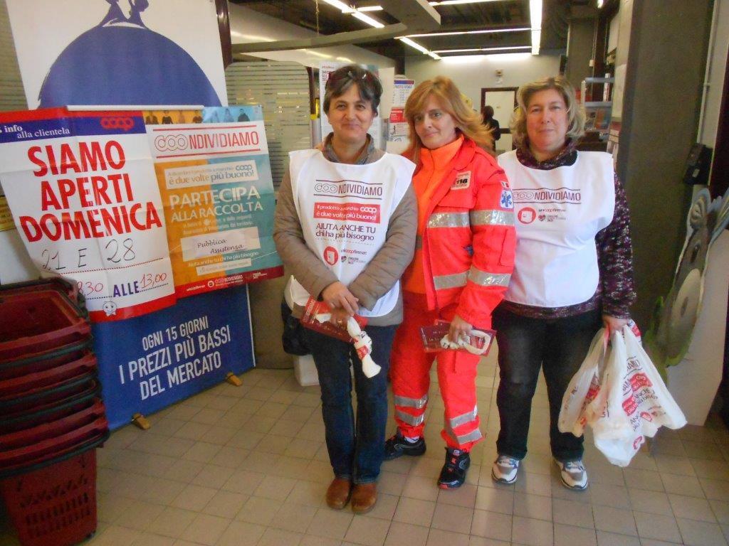 Alcune protagoniste della raccolta alimentare