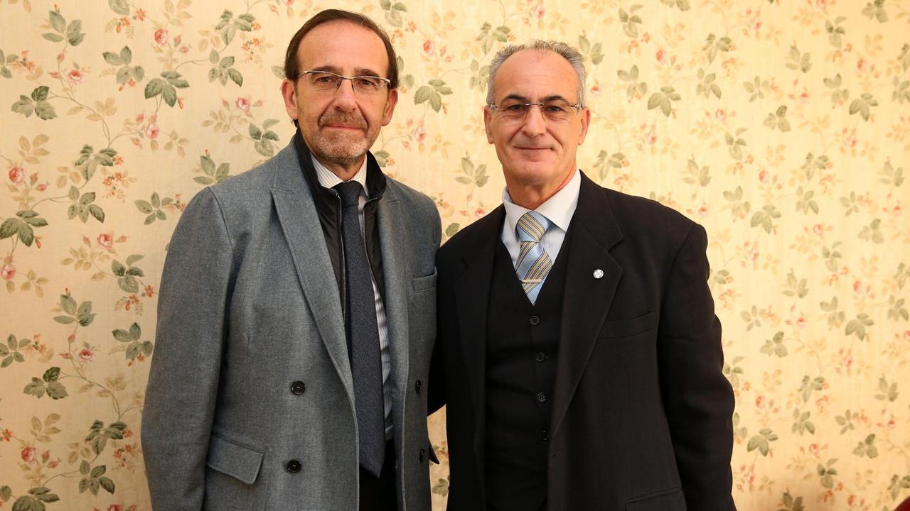 Massimiliano Massimi insieme al viceministro Riccardo Nencini