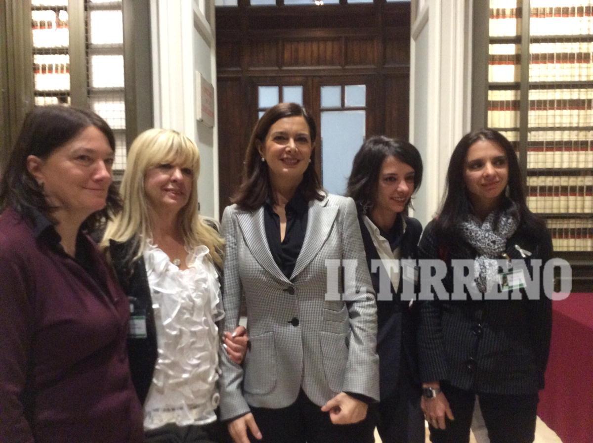 Maria Grazia Forli con Laura Boldrini e RAffaella Mariani