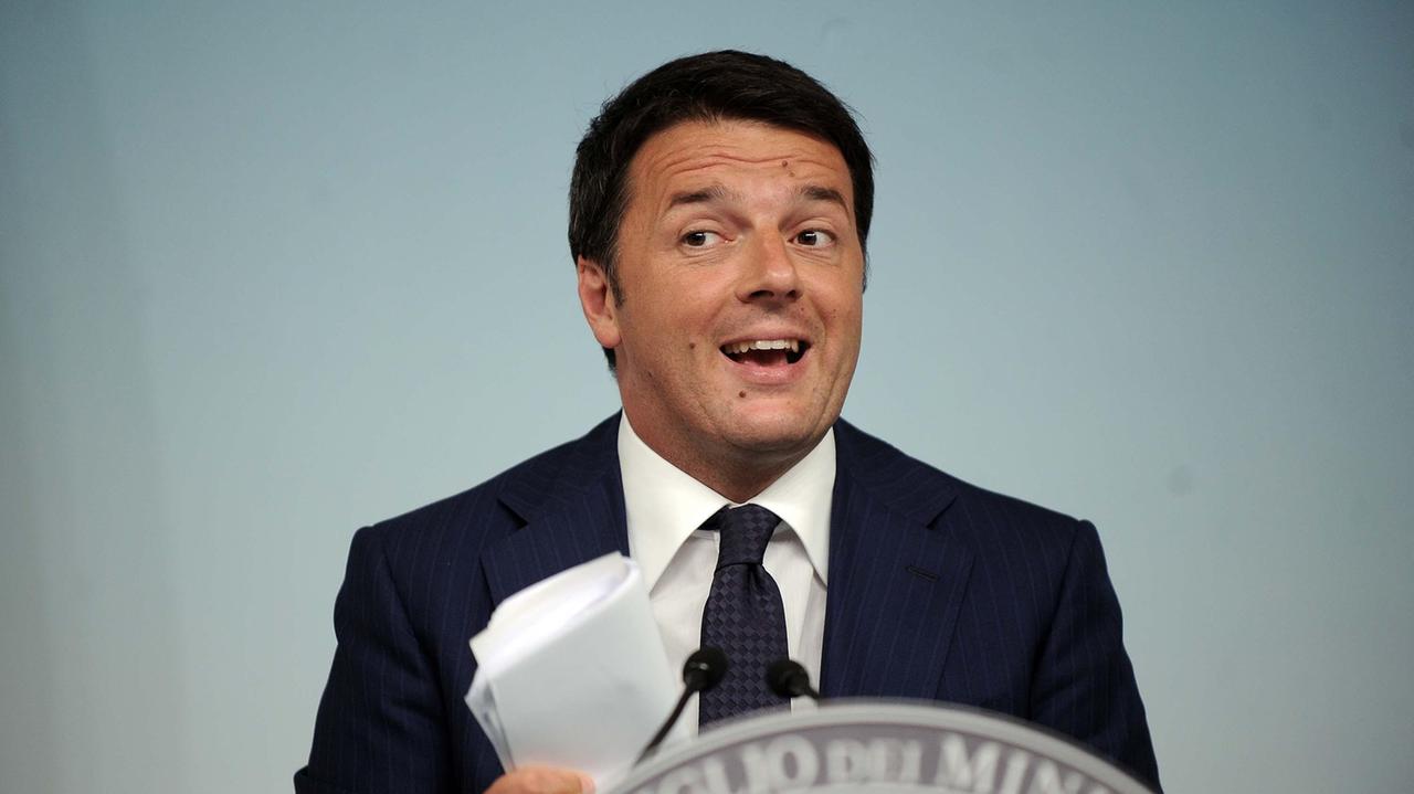 Il presidente del consiglio Matteo Renzi