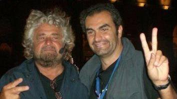 Beppe Grillo a pranzo a Reggio