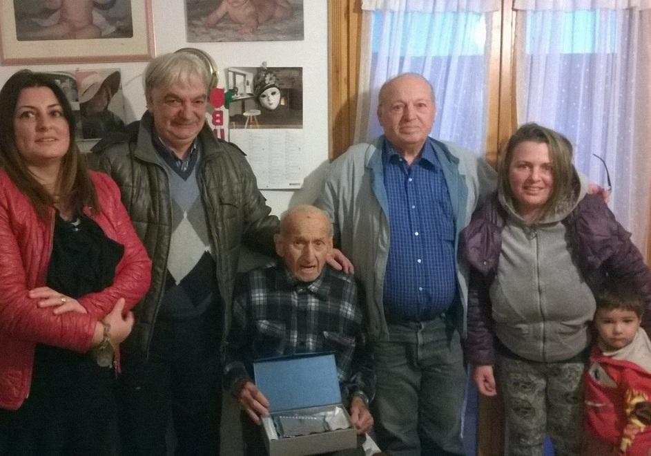 Nonno Libio, 100 anni e la festa del sindaco 
