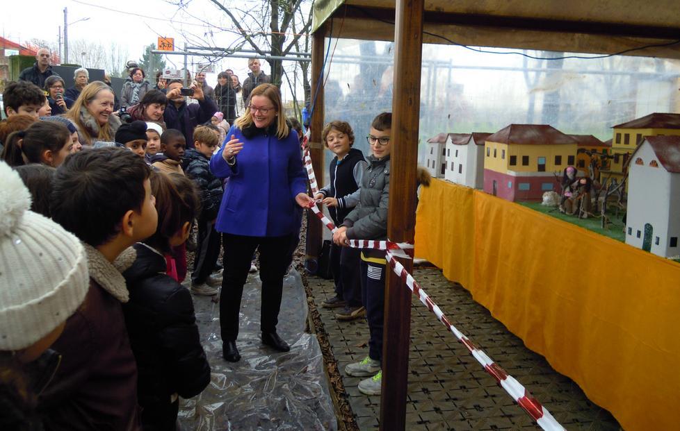 Il carro del Palio diventa presepe 