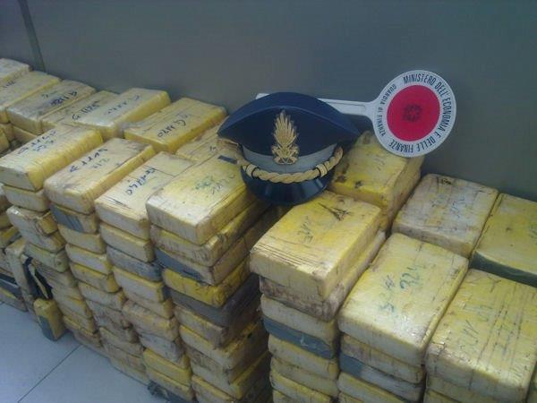 La cocaina purissima (140chili) squestrata in un container proveniente dai Caraibi