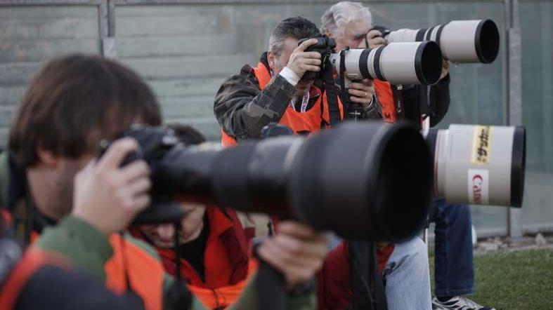 Fotografi al lavoro