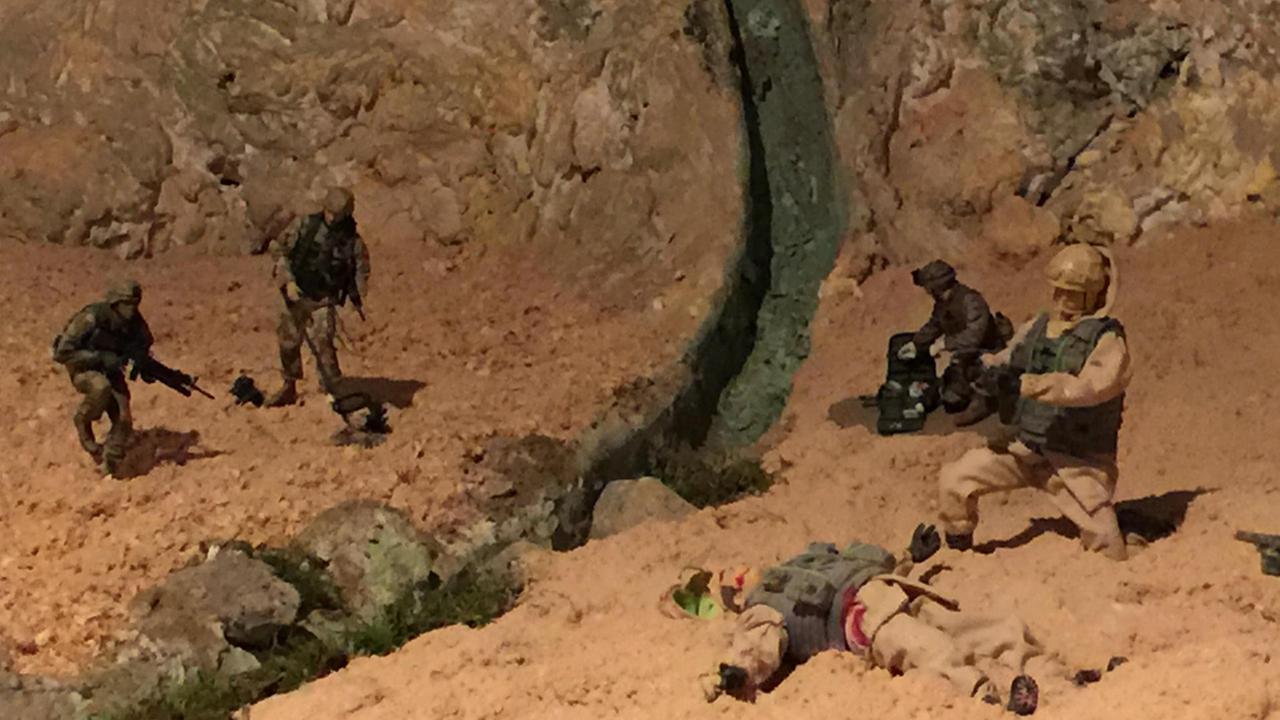 Soldati nel presepe allestito nella chiesa di San Tommaso a Certaldo