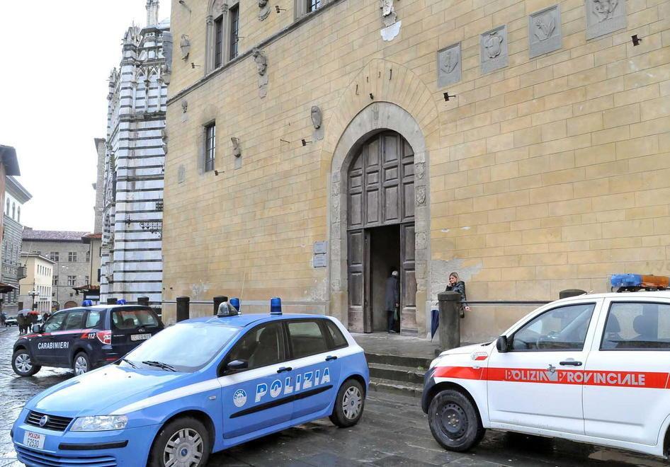 Il tribunale di Pistoia: qui si svolgerà l'udienza preliminare per i 79 imputati