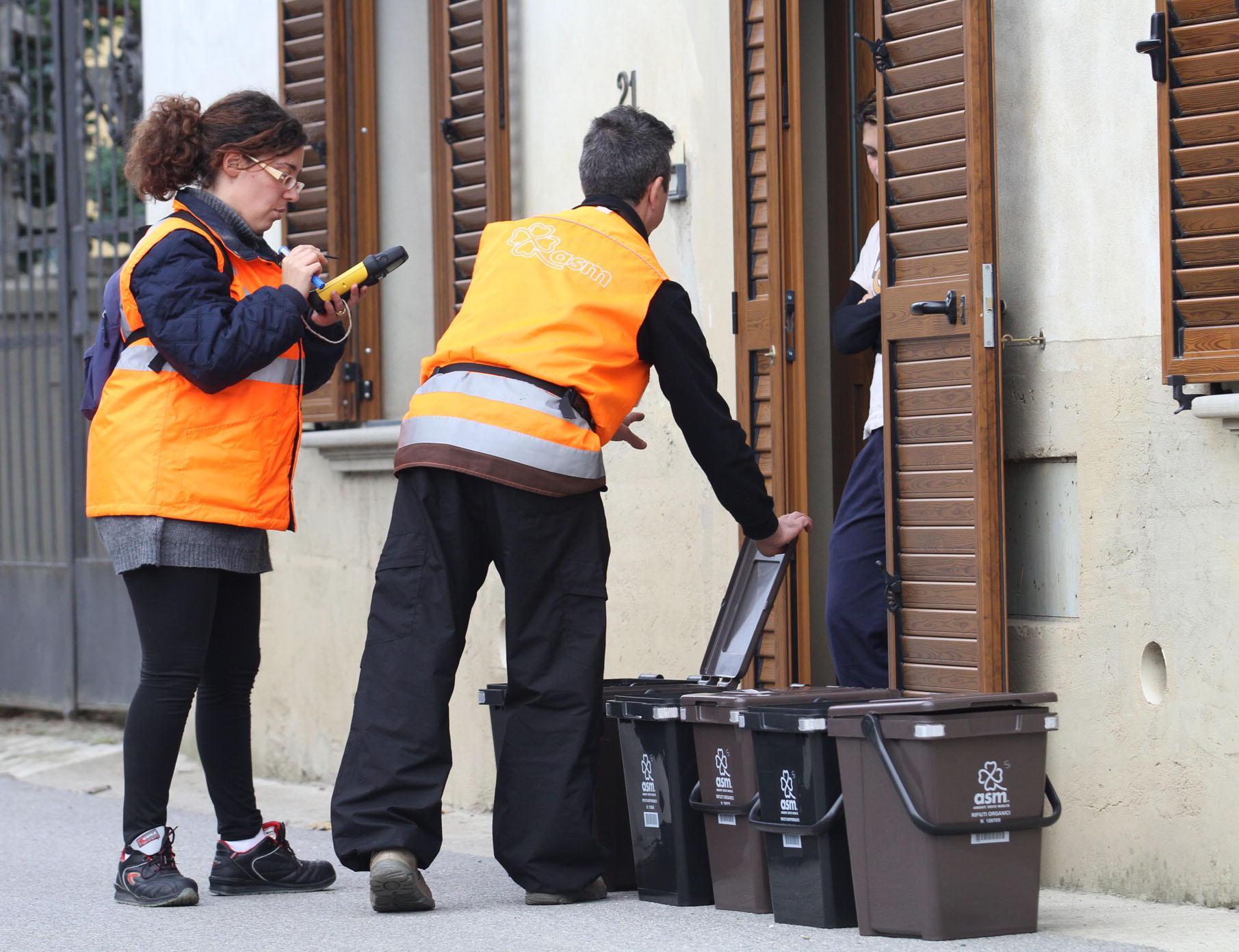 Un esempio di raccolta dei rifiuti porta a porta