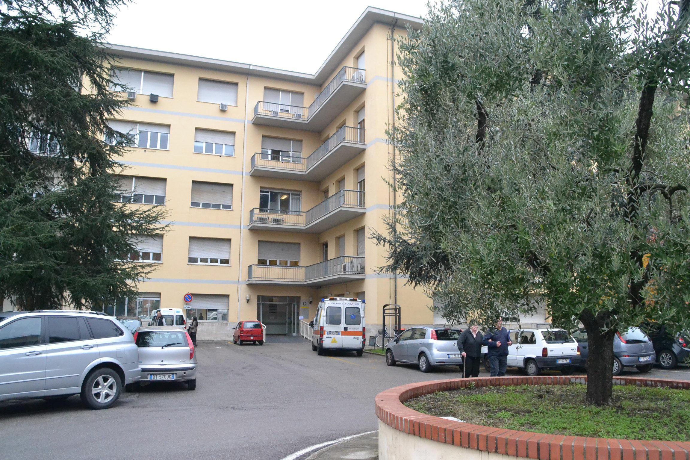 La palazzina C dell'ex ospedale Campo di Marte