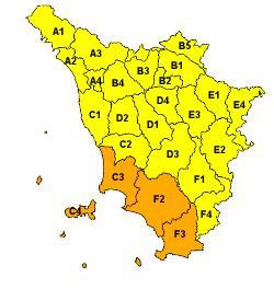 Prolungato l'allerta meteo e alzato il livello di criticità sulla costa maremmana