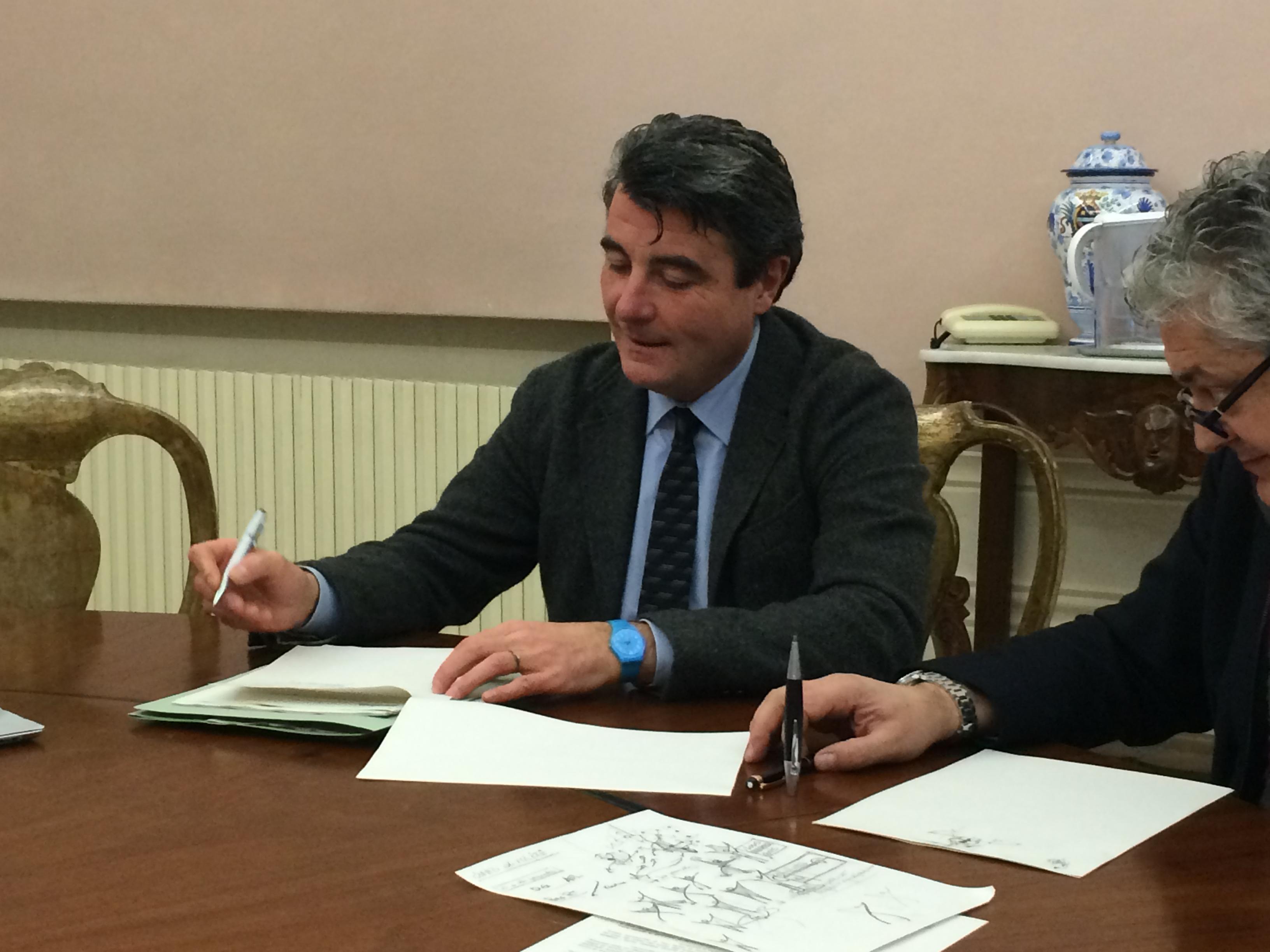 Il presidente della Provincia, Stefano Baccelli