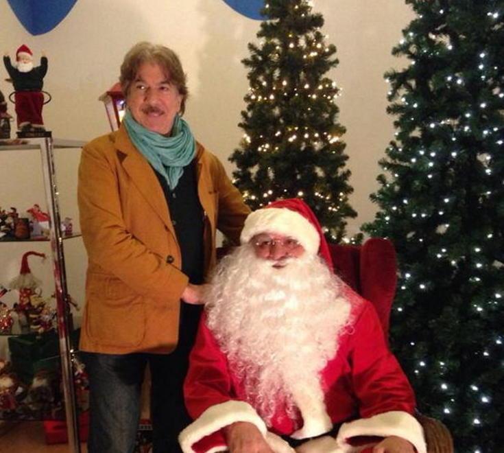 Marco Columbro fa visita a Babbo Natale