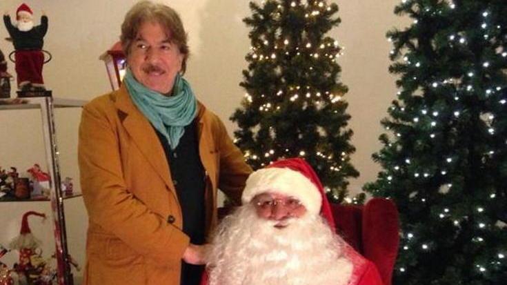 Marco Columbro fa visita a Babbo Natale