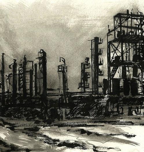 Flavio Biagi tra industrie e quadri Il pittore narra la sua esperienza