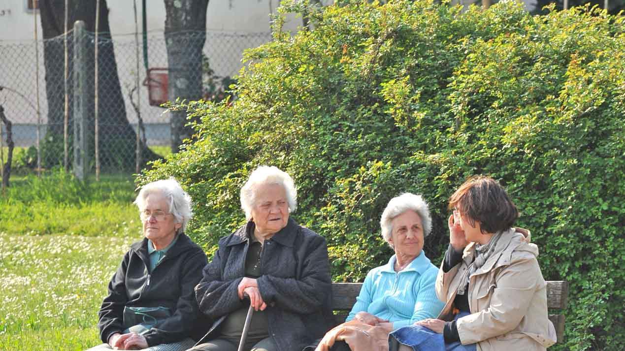Anziani al parco
