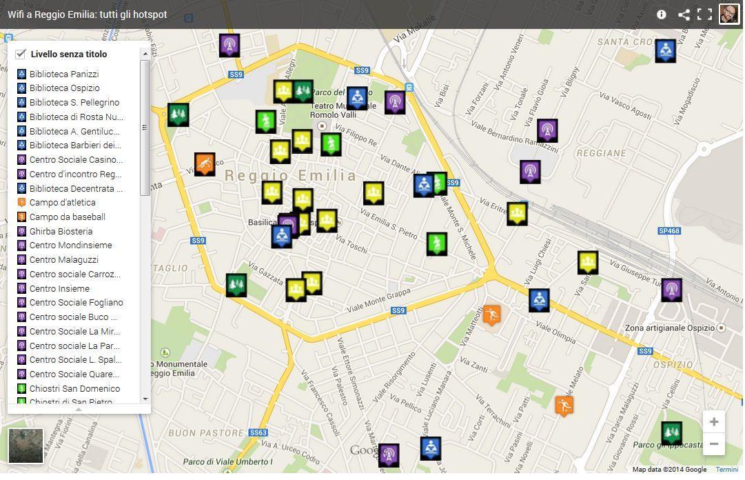 Il wifi a Reggio Emilia: la mappa di tutti gli "hotspots"