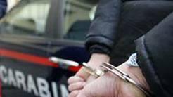 Un arresto da parte dei carabinieri
