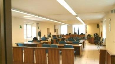 Un'aula del tribunale di Lucca