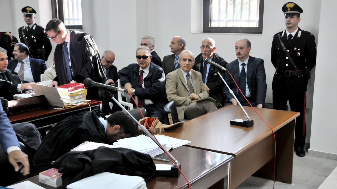 Un'udienza al processo di Quirra (foto Claudio Gualà)