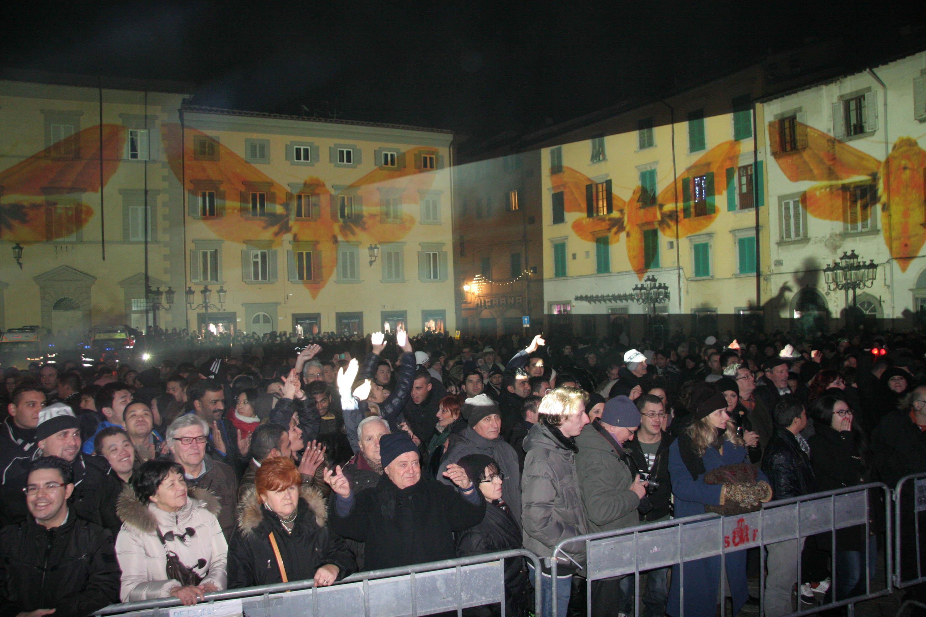 Festeggiamenti dell'ultimo dell'anno 2013 in piazza del Duomo 