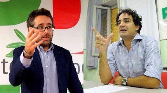 I segretari dei Pd di Livorno e Piombino, Lorenzo Bacci e Valerio Fabiani