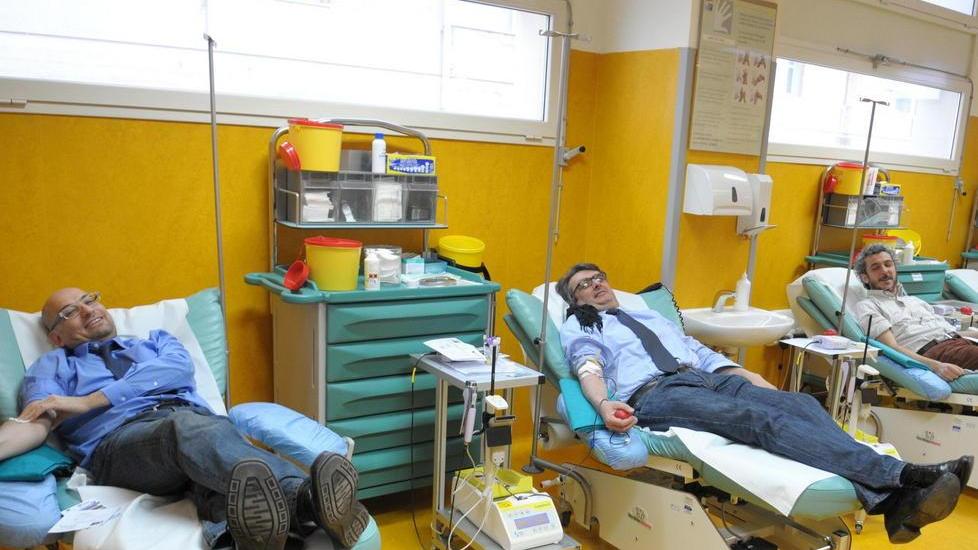 Il sindaco e la giunta donano il sangue