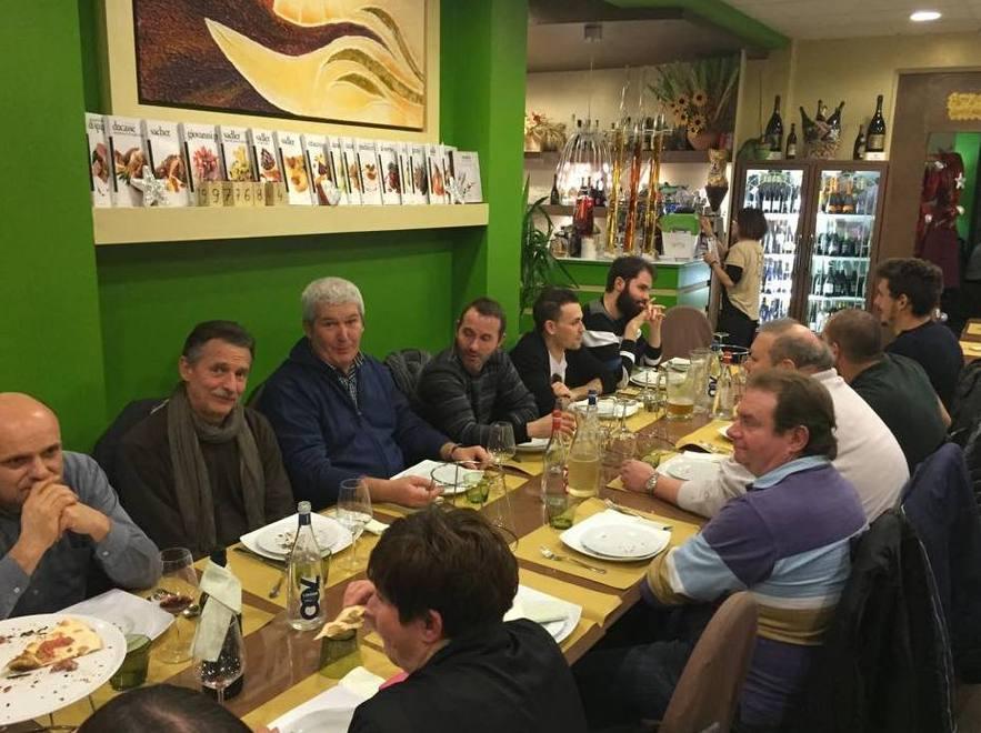 Cena di Natale col brindisi triste per Cocchi 