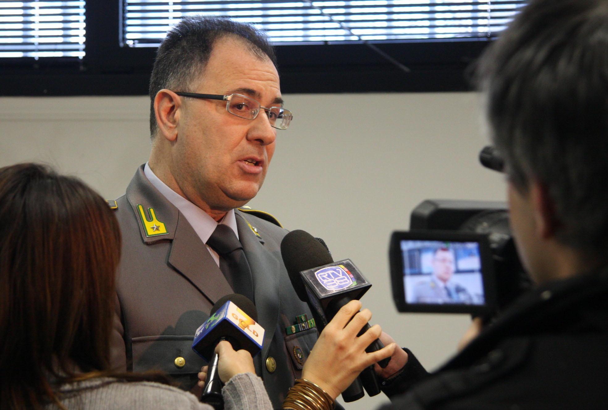 Gino Reolon, comandante della Guardia di Finanza di Prato